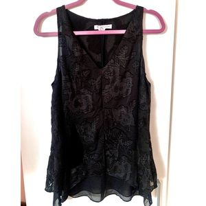 BCBGeneration Floral Jacquared Tank SZ SMALL